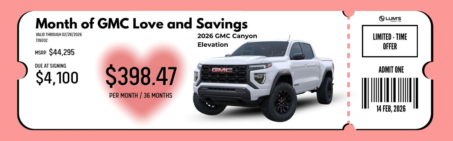 2026 GMC Canyon Elevation