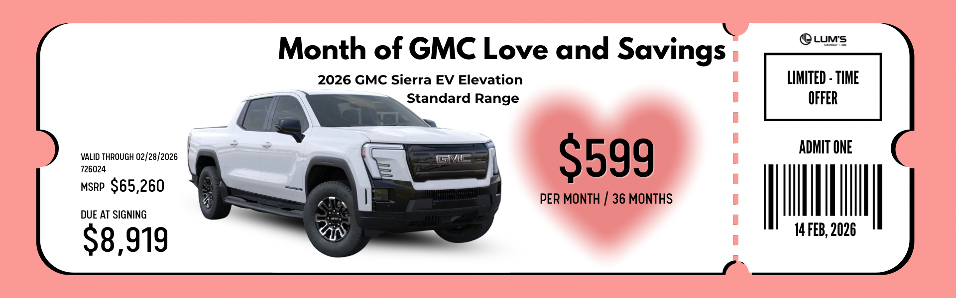 2026 GMC Sierra EV Elevation Standard Range