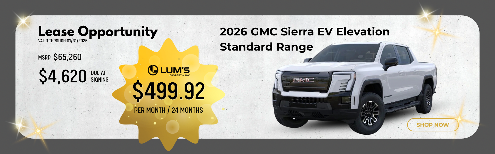 2026 GMC Sierra EV Elevation Standard Range