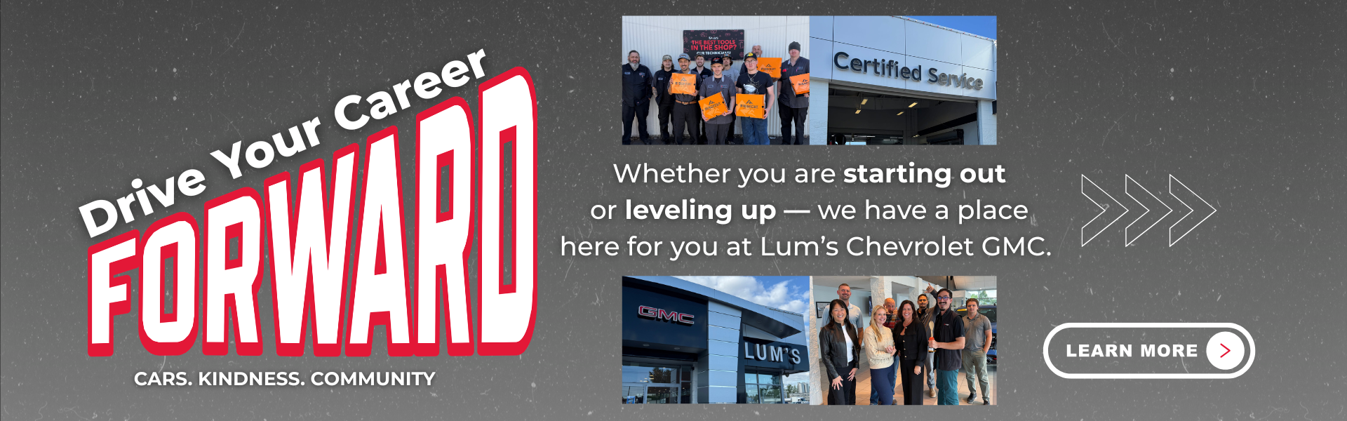 Work at Lum’s Chevrolet GMC!